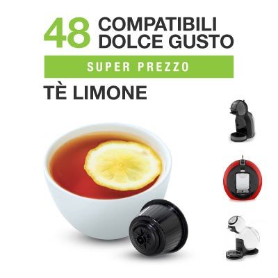 spécification Dolce Gusto 192 Capsules Thé au citron compatibles Italian Coffee (4 boîtes de 48 pièces)