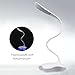 Produktbild ProGreen NEU Design LED Tischlampe mit Touch-Dimmer, 3 Helligkeiten und 1 Nachtlicht, 5w 120lm, 14 CREE LEDs, dimmbar, ultralleicht, tragbar und 360° flexibel mit USB Aufladung, Schreibtischlampe für Kinder, Tischleuchte, Leselampe, Buchlampe (Blau Nachtlicht)