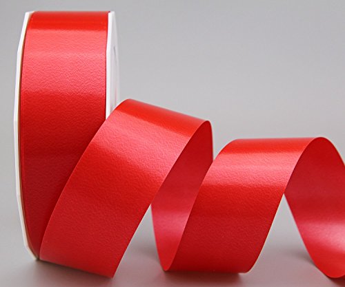 Polyband ROT 4 cm Geschenkband Dekoband 40 mm Glanzband WETTERFEST Schleifenband Kartengestaltung Basteln (3 m (Strängchen))