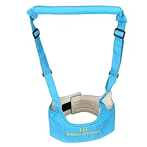 RKPM HOMES Baby Walking Harness Handheld Baby Walker, Adjustable Toddler Walking Assistant Walking Helper for Infant Child, Breathable Stand Up and Walking Learning Helper for Boys Girls (Sky Blue)