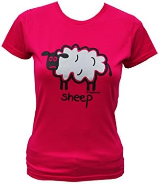 Womens Sheep Pink T.Shirt