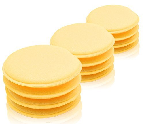 12Pcs Wax Waxing Polish Foam Sponge Applicator Pad Cleaning Car Vehicle Glass by Big Bargain Store