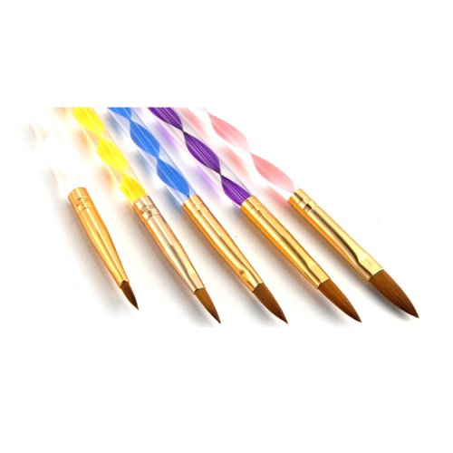 5X Größe Acryl Gel nagel Pinsel set Set Nail Art NEU nagel stift - 5