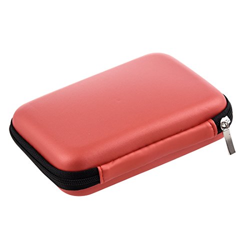 SODIAL R Rojo 2 5 Funda rigida paquete con cremallera para disco duro portatil SODIAL R Rojo 2 5 Funda rigida paquete con cremallera para disco duro portatil