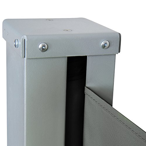 Jago Ausziehbare Seitenmarkise - Farbauswahl/Größenauswahl 160x300cm 180x300cm 200x300cm - Windschutz für Balkon, Terrasse, Garten, Sichtschutz, Seitenwandmarkise, Seitenrollo, Sonnenschutz – Bild 9