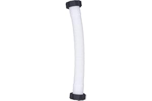 AKOZON /Bestway Ensemble de Tuyaux et écrous de Piscine – Tuyau de Rechange Blanc pour Pompe de Piscine de 3,8 Cm de Diamètre (0,4 m)