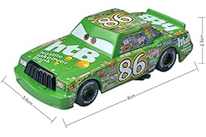 SUOSUO LZWJD Pixar Cars 3 Chick Hicks Police McQueen Mater Fabulous Hudson 1:55 Diecast Metal Alloy Model Car Toys For Boys (Color : Chick Hicks)