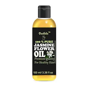 VADHIKA Pure & Natural Cold Pressed Jasmine Flower Oil for Hair & Skin 100ml