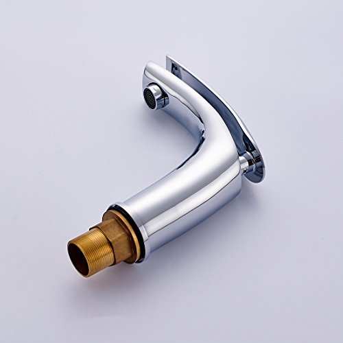 Aimadi Badarmatur Wasserhahn Bad Mischbatterie Waschtisharmatur Waschbeckenarmatur Armatur Waschbecken Waschtischarmatur Chrom - 5