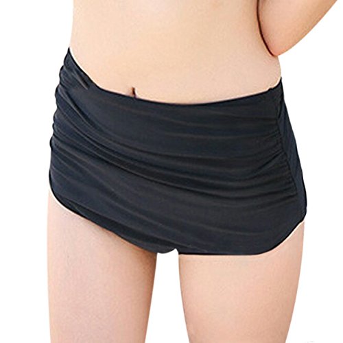 iBaste Damen falten mit hoher Taille Schwimmen Bikinihose - 2