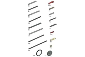 SEEMEY 199 sztuk Technic Ax Rods Asortyment Pack