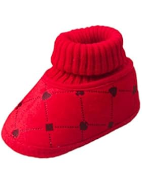 FNKDOR Babyschuhe Weiche Sohle 0-1 Jahre Neugeborene Lauflernschuhe Baby Warme Stiefel