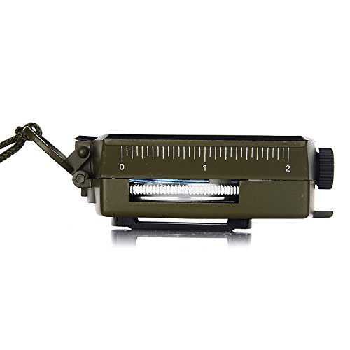 GWHOLE Kompass Militär Marschkompass mit Tasche für Camping, Wanderung, deutsche Anleitung - 5