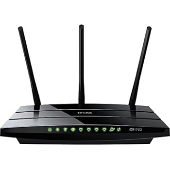 TP-Link Archer C7 AC1750 Dualband Gigabit WLAN Router(450 Mbit/s(2,4GHz),1300 Mbit/s(5GHz), 2 USB 2.0 Ports, IPv6, Print/Media/FTP Server, Version 2)