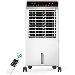 Ventilateur de climatisation pour Le Refroidissement et Le Chauffage, 3 Vitesses, Refroidisseur Mobile, Refroidisseur d'air, Ventilateur de Refroidissement à Eau, Petit climatiseur Domestique