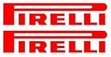 150 mm x 30 mm 2 x Pirelli Aufkleber Vinyl Graphic Reifen P ZERO ROSSO Nero 150 mm