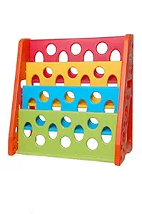 Intra Kids Plastic Bookshelf Magazine Holder for School/Office/Reception Living Room Furniture : Bookcases, Multicolour, Medium (9053)