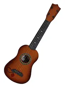 ABJI Soprano Ukulele Bundle 4-String Acoustic Guitar Learning Kids Toy Mahogany Brown 18''