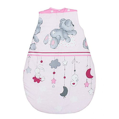 Babyschlafsack ohne Ärmel Kinderschlafsack Wattierter Baby Schlafsack Eulen Giraffe Elefanten - 2