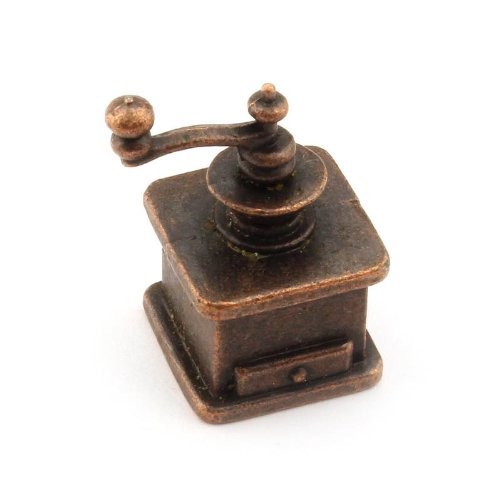 Preisvergleich Produktbild MyTinyWorld Puppenhaus Miniatur Bronze Effekt Metall Kaffeemühle