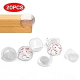 MTURE Baby Kinderschutz 20-Pack Eckenschützer und Kantenschutz gegen Stöße und vor Verletzungen an scharfen Kanten Desk Table Corner Protector(transparent)