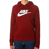 Hood with lanyard Nike Damen W NSW ESSNTL Hoodie PO HBR Sweatshirt, Team red/White, XS
