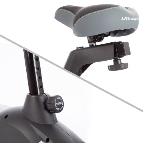 Ultrasport Heimtrainer Racer 700M/800A mit Handpuls-Sensoren inkl. Trinkflasche - 5