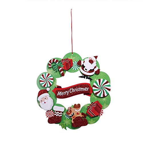 Fggfgjg Creative Christmas Wreath Garland Window Decoration Shop Door Hanging Zhy 001 - 