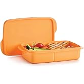 TUPPERWARE B&Ouml;LMELİ BESLENME KUTUSU TURUNCU