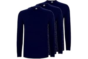 TARIF Roly Pack de Camisetas Hombre Extreme, Camiseta Manga Larga Hombre de algodón Suave, 100% Algodón, Ideal para Todas Las Estaciones, Confort y Estilo en Cada Uso