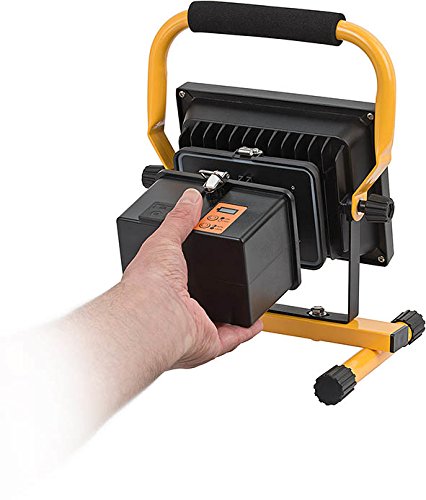 Brennenstuhl Mobile Akku Chip-LED-Leuchte / LED Strahler Akku (Außenleuchte 30 Watt, Baustrahler IP54, Fluter Tageslicht) Farbe: schwarz/gelb - 4