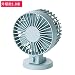 Produktbild Gorring fan Kleiner Ventilatortisch Trägt USB Stummes Tragbares Ventilatorblatt USB-Doppellüfter Kühles Luftportables Innen, [USB Gerade in 1.8 Meter/Blau