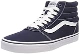 Material exterior: Lona Vans Ward Hi, Zapatillas Altas para Hombre, Azul ((Canvas) Dress Blues/White Jy3), 44.5 EU