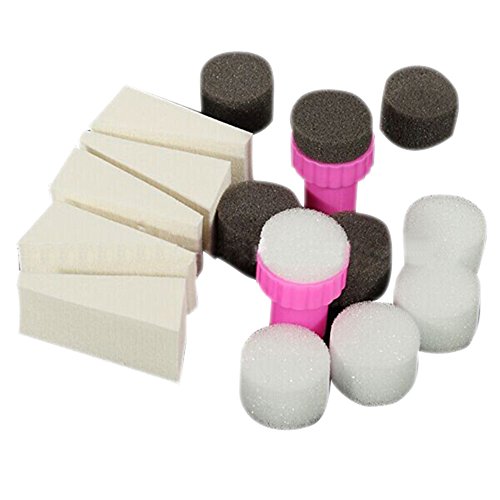 1 Set Nail Art Sponge Stamper Shade Transfer Template Polish Manicure Tool