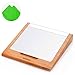 Produktbild First2savvv Luxus Bambus Holz Halter Ständer für Apple Magic Wireless Trackpad Bluetooth Touchpad + Reinigungstuch