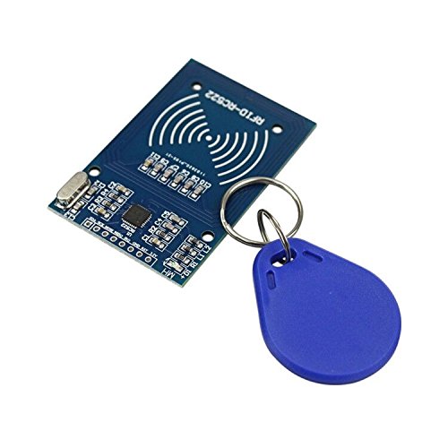 IZOKEE Kit RFID RC522  M  dulo de Lector MFRC-522 RF IC con RFID Sensor Arduino Chip Tarjeta S50 13 56 MHz para Mifare Arduino Raspberry Pi  5pcs Extra Llavero como Regalo  1 x Kit de RFID 