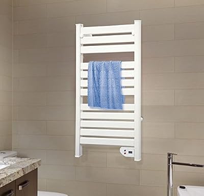 PURLINE Sèche serviette 103 Cm chauffage électrique 500 Watts blanc aluminium NTW-10