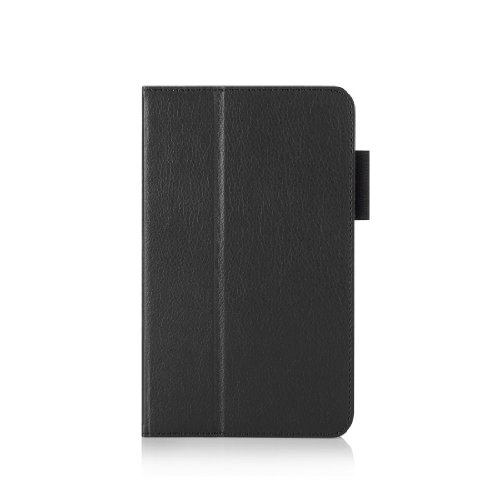 Invero® Premium Hülle Ledertasche umfasst Ständer Feature, Displayschutzfolie und Eingabestift Kugelschreiber für Samsung Galaxy Tab 4 7,0 Zoll SM T230 T231 (Schwarz / Black) - 2