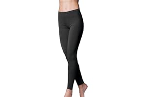 JADEA - Leggings Donna Lungo in Morbido Cotone Elasticizzato 4265- Colori Bianco Nero Grigio Blu