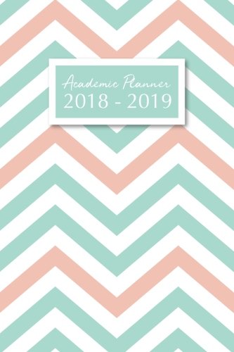 Télécharger Agenda 2018-2019: Agenda Scolaire de Juillet 2018 à Août 2019, Semainier simple & graphique, motif chevrons rose et vert gratuit