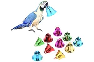 KEERSI 10 Rattan Kugeln Vogel Spielzeug DIY Zubehör Spielzeug für Papageien Sittiche Nymphensittiche Sittiche Unzertrennliche Finch Aras Graupapageien Kakadus Amazon Käfig Teil zufällige Farbe