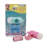 Baby Wickeltasche Spender Halter mit Twin Nachfüllbeutel Packungen Baby Wickeltasche – Blau