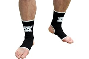 DUO GEAR M BLACK DUO MUAY THAI KICKBOXING MARTIAL ARTS MMA SPORTS ANKLE SUPPORT ANKLETS (Kids – Adult)