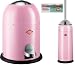 Produktbild Wesco 2er Bad-Set pink, Single Master 9-Liter-Mülleimer + Toilettenbürste + 40 Müllbeutel