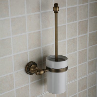 Hiendure ®Toilettenbürstenständer WC-Bürstenhalter Rollenhalter WC-Garnitur Klobürste Klobürstenhalter Glas Bürste Standfuß