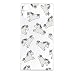 Produktbild Sony Xperia XZ Hülle,Sony Xperia XZ Schutzhülle, Edaroo Cartoon Weiß Pferd Muster Weich Backcover Schutzhülle Durchsichtig Flexibel Klar Transparent Gel Silikon Tpu Hülle Superdünn Stoßfest Tasche Etui Bumper für Sony Xperia XZ