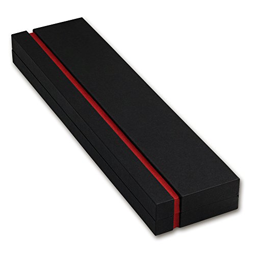 IMPPAC Armband, Ketten-Schmuck Etui Schachtel dunkelblau Geschenk-Verpackung Schmuckschachtel 224x58x24mm VE130 - 2