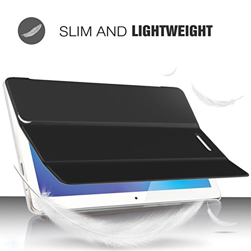 IVSO hochwertiges PU Leder Etui hülle Tasche Case – mit Standfunktion, super 360° Anti-Wrestling, ist für Huawei MediaPad T3 8.0 Tablet-PC perfekt geeignet (Schwarz) - 4