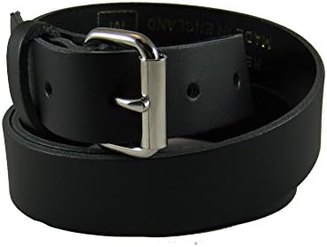 BELT UP Mens 100% Real Leather 1.25 Inch Plain Casual Smart Trouser Belt