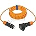 Produktbild Busch-Jaeger 45460 Hunter Verlängerungskabel Direct 3 G1,5 25 m orange Gummi Stecker Gerät SW/oder Spring Scharnierdeckel